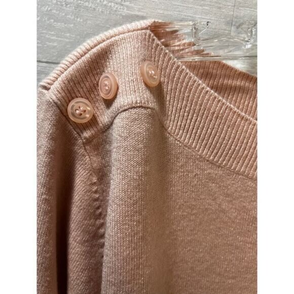 NEW‎ Draper's & Damons Boatneck Button Shoulder Sweater LP - Picture 4 of 5